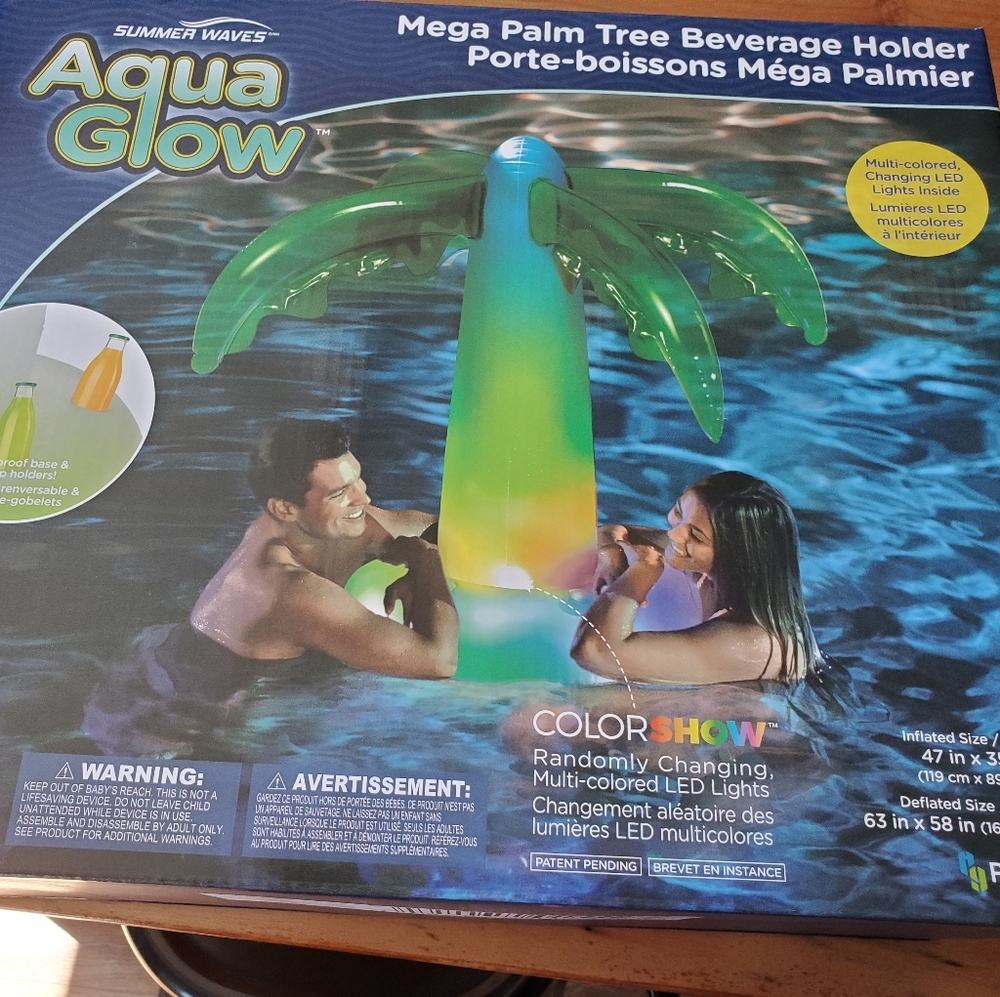 Palm tree led Inflatable for pool